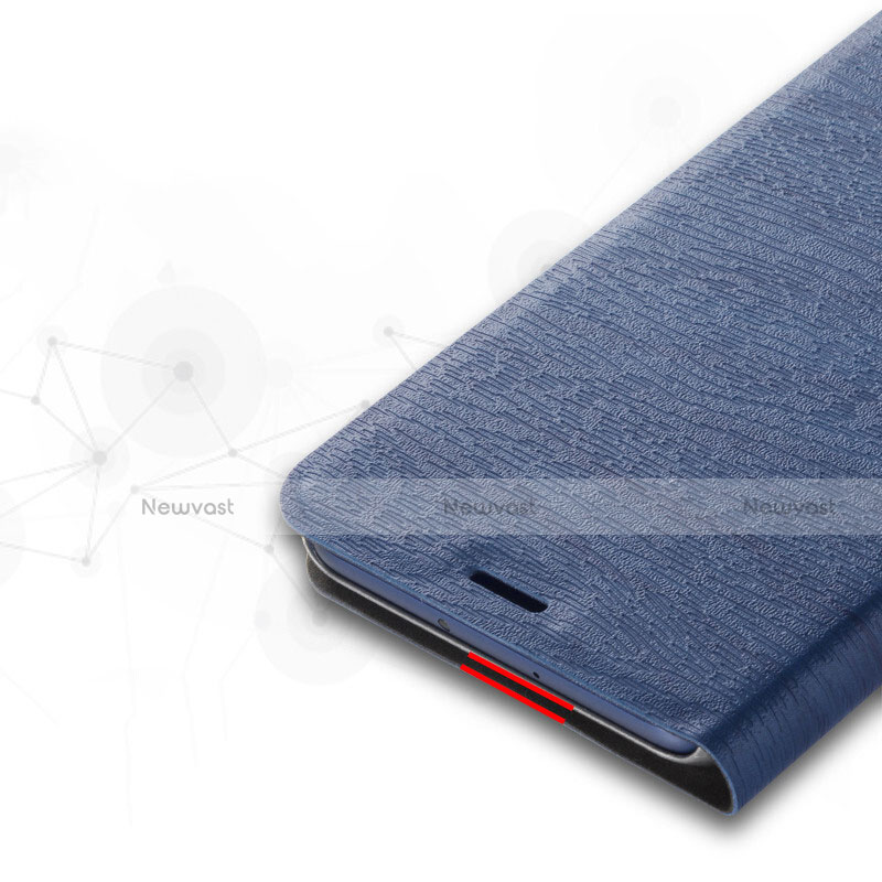 Leather Case Stands Flip Cover L01 for Huawei Honor V10 Blue