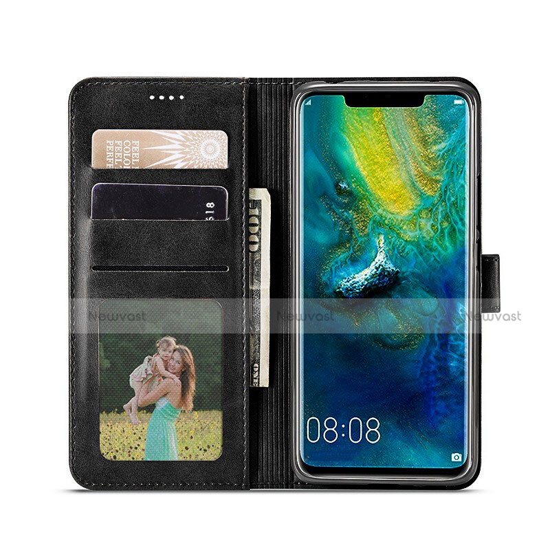 Leather Case Stands Flip Cover L01 for Huawei Mate 30 Pro 5G Black