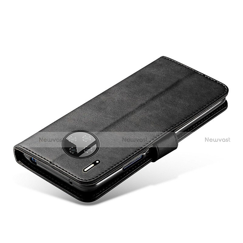 Leather Case Stands Flip Cover L01 for Huawei Mate 30 Pro Black