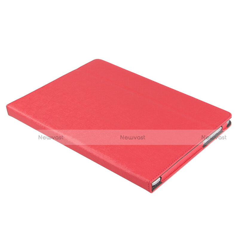 Leather Case Stands Flip Cover L01 for Huawei MediaPad M2 10.0 M2-A01 M2-A01W M2-A01L Red