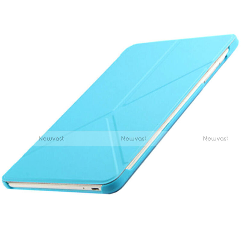 Leather Case Stands Flip Cover L01 for Huawei MediaPad M3 Blue