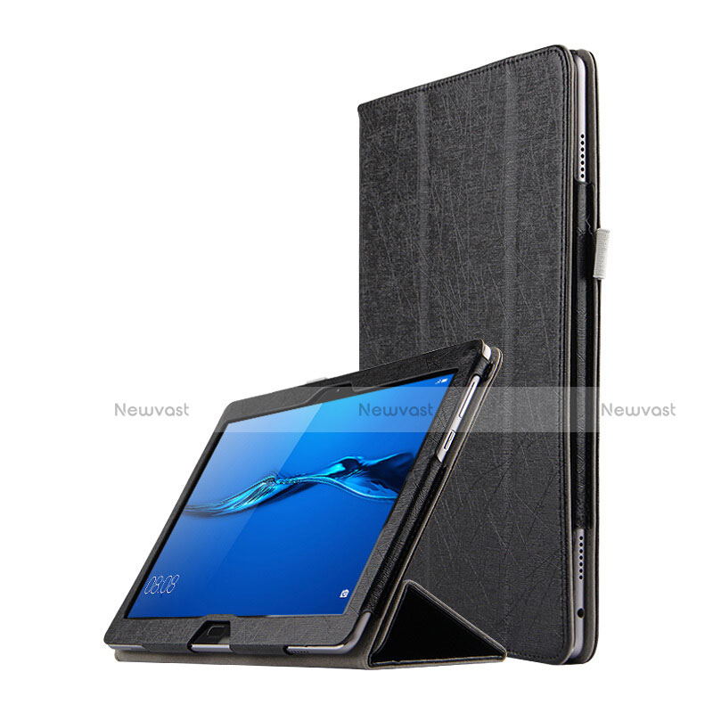 Leather Case Stands Flip Cover L01 for Huawei MediaPad M3 Lite 10.1 BAH-W09 Black