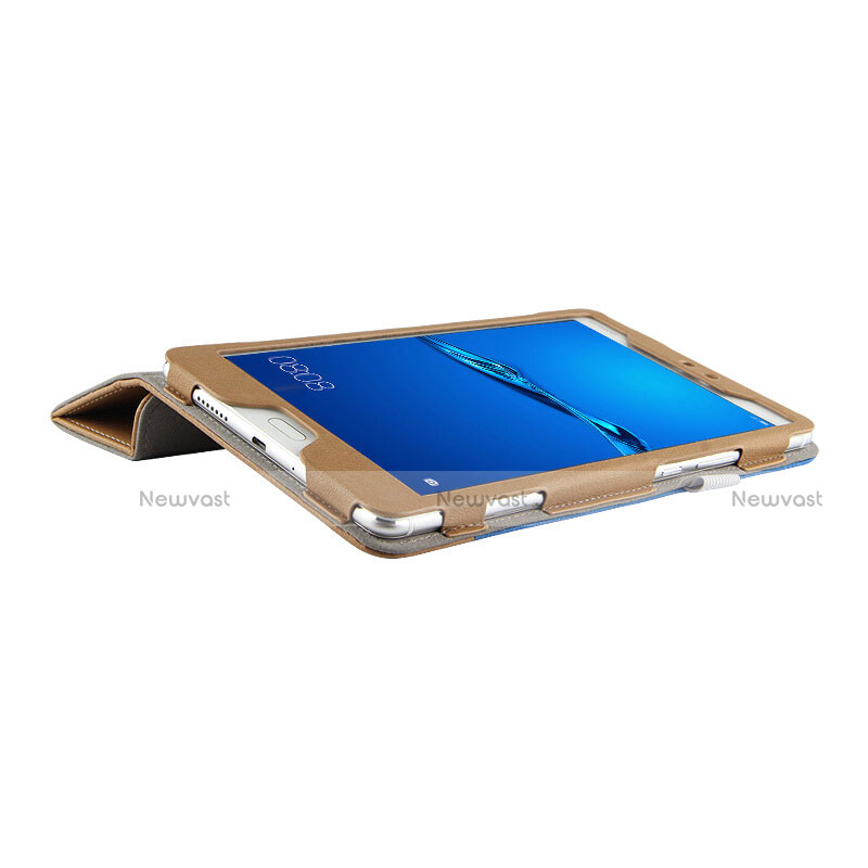 Leather Case Stands Flip Cover L01 for Huawei MediaPad M3 Lite 8.0 CPN-W09 CPN-AL00 Blue