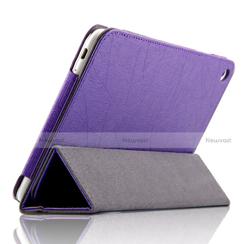 Leather Case Stands Flip Cover L01 for Huawei Mediapad T1 7.0 T1-701 T1-701U Purple