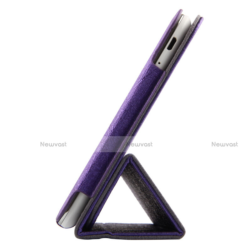 Leather Case Stands Flip Cover L01 for Huawei Mediapad T1 7.0 T1-701 T1-701U Purple