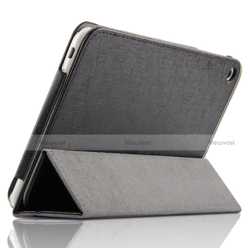 Leather Case Stands Flip Cover L01 for Huawei Mediapad T2 7.0 BGO-DL09 BGO-L03 Black