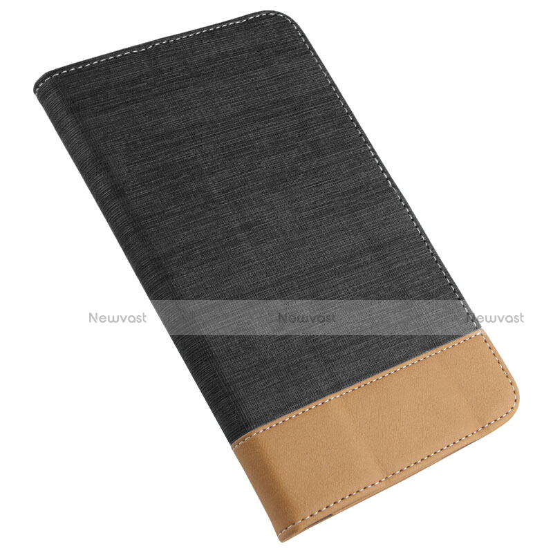 Leather Case Stands Flip Cover L01 for Huawei MediaPad T2 Pro 7.0 PLE-703L Black