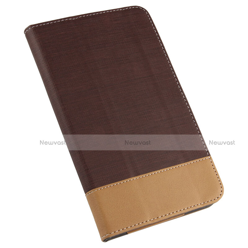 Leather Case Stands Flip Cover L01 for Huawei MediaPad T2 Pro 7.0 PLE-703L Brown