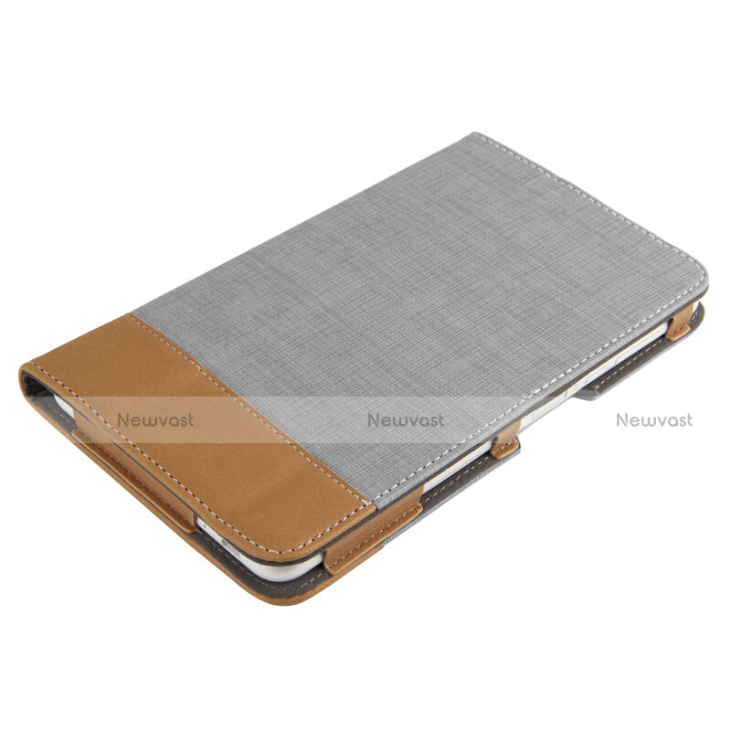 Leather Case Stands Flip Cover L01 for Huawei MediaPad T2 Pro 7.0 PLE-703L Gray