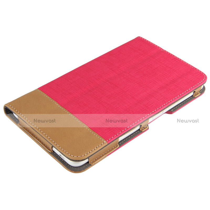 Leather Case Stands Flip Cover L01 for Huawei MediaPad T2 Pro 7.0 PLE-703L Red