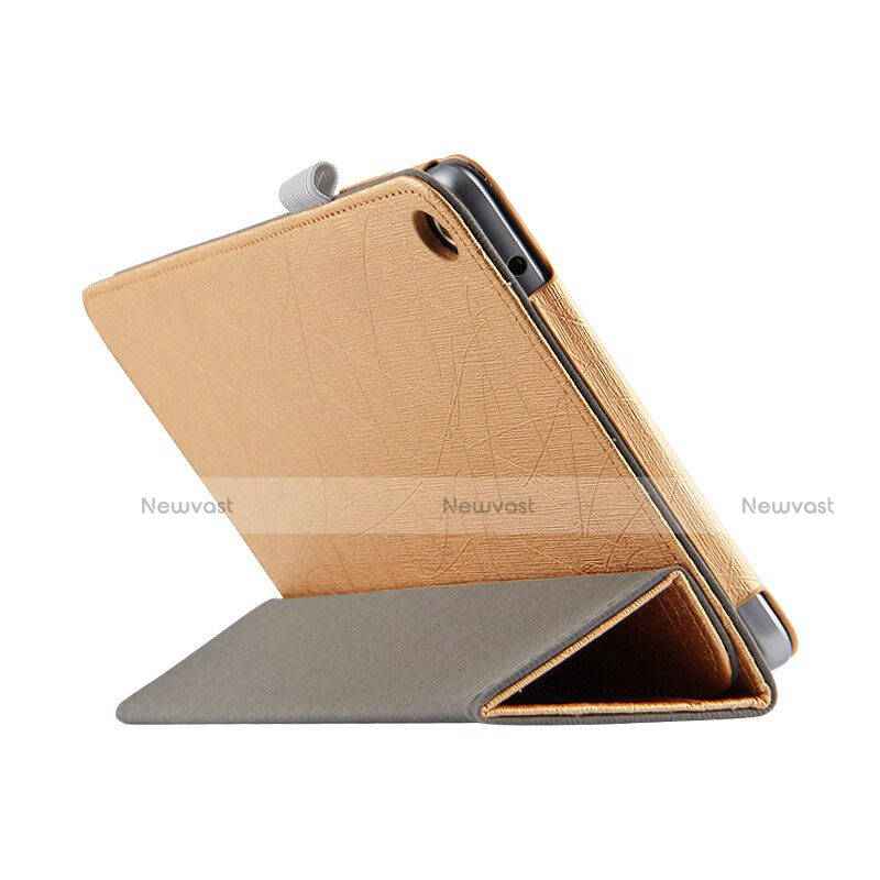 Leather Case Stands Flip Cover L01 for Huawei MediaPad T3 8.0 KOB-W09 KOB-L09 Gold