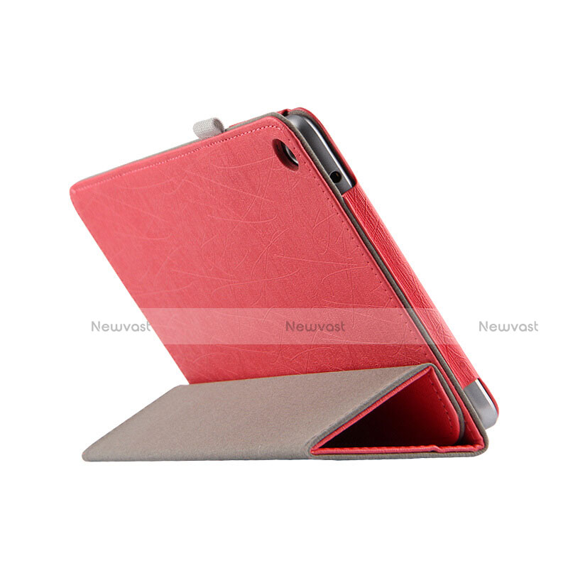 Leather Case Stands Flip Cover L01 for Huawei MediaPad T3 8.0 KOB-W09 KOB-L09 Red