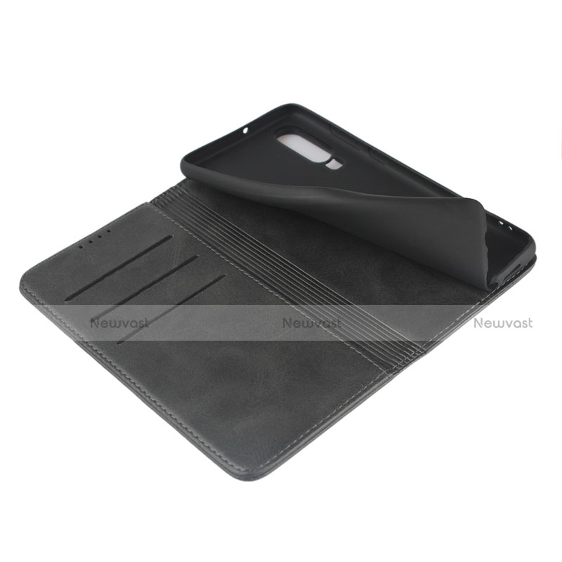 Leather Case Stands Flip Cover L01 for Huawei P30 Black