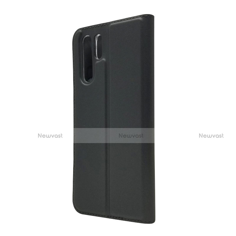 Leather Case Stands Flip Cover L01 for Huawei P30 Pro Black