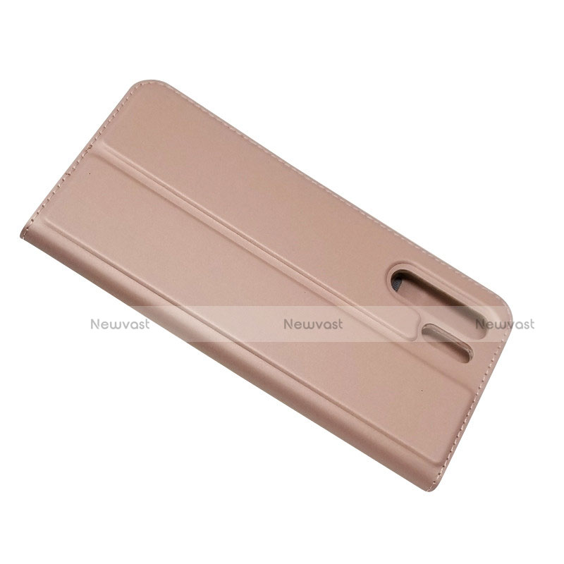 Leather Case Stands Flip Cover L01 for Huawei P30 Pro Rose Gold