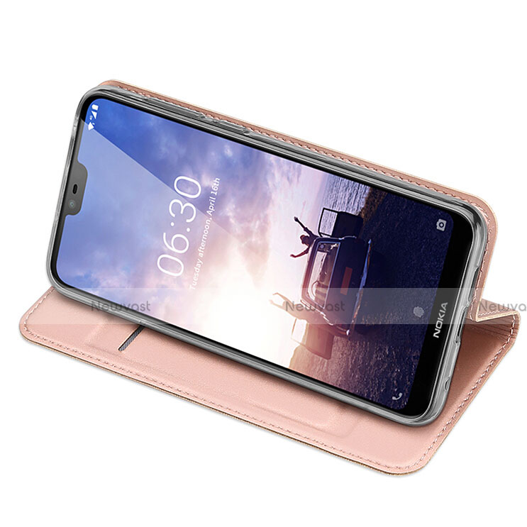 Leather Case Stands Flip Cover L01 for Nokia 6.1 Plus