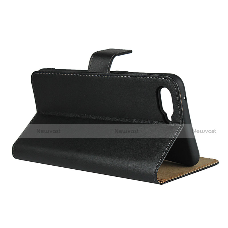 Leather Case Stands Flip Cover L01 for Oppo R15X Black