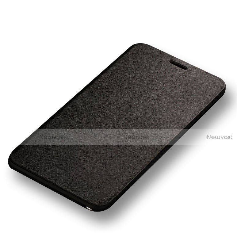 Leather Case Stands Flip Cover L01 for Samsung Galaxy Note 4 SM-N910F Black