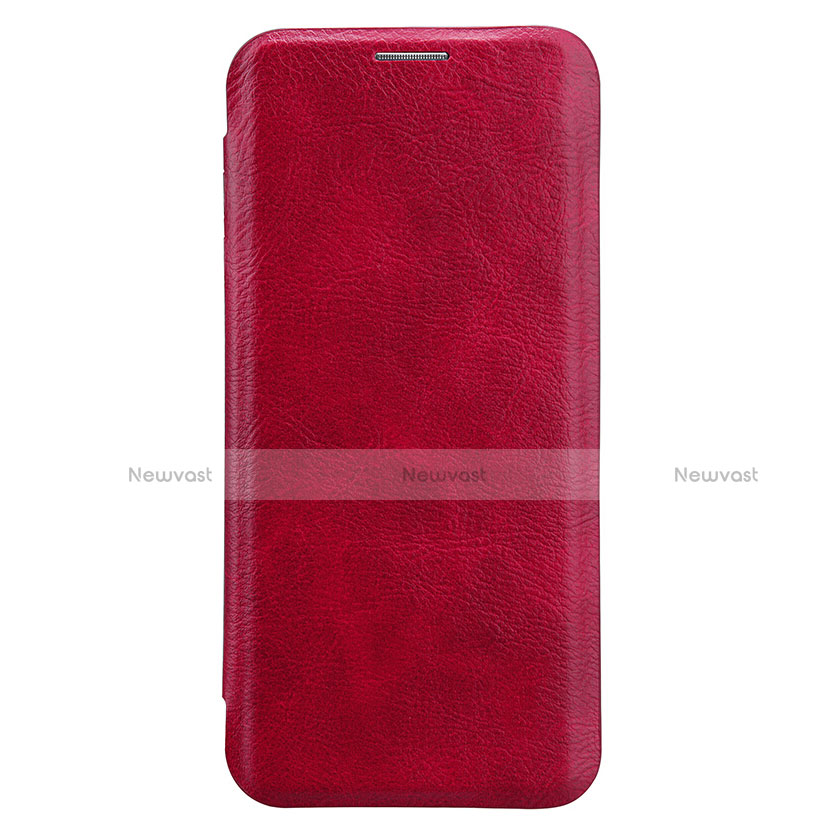 Leather Case Stands Flip Cover L01 for Samsung Galaxy S8 Red