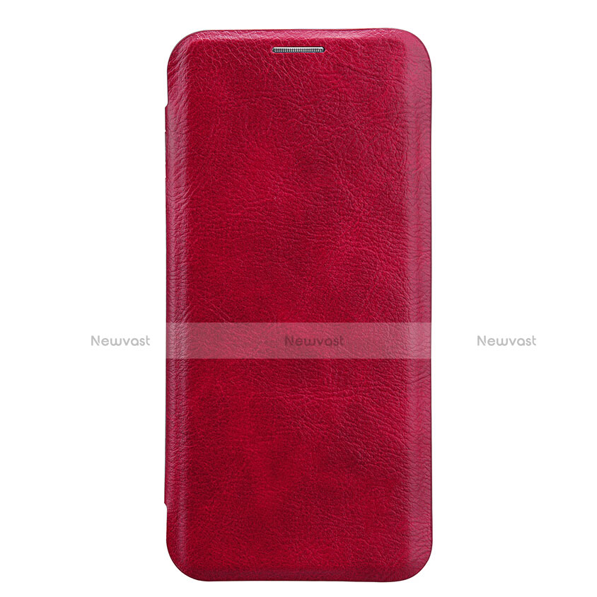 Leather Case Stands Flip Cover L01 for Samsung Galaxy S9 Plus Red