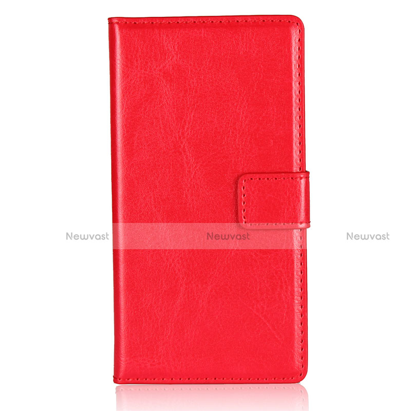 Leather Case Stands Flip Cover L01 for Sony Xperia XZ1 Compact Red