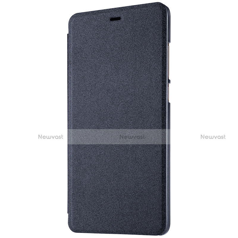 Leather Case Stands Flip Cover L01 for Xiaomi Mi 5S Plus Black