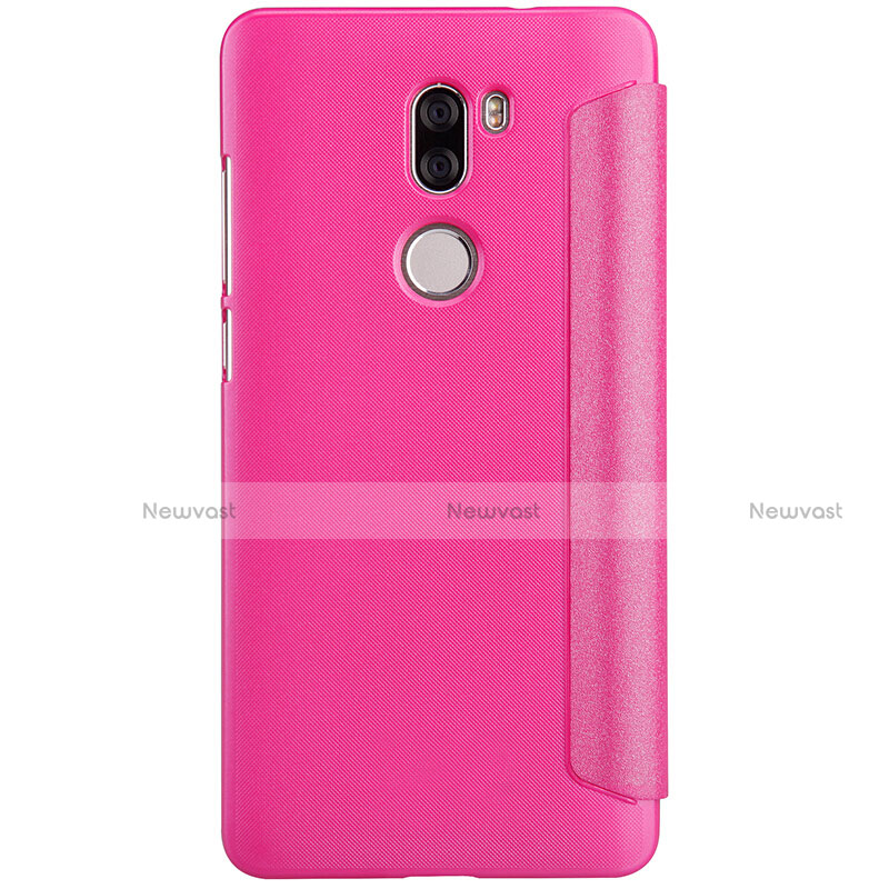 Leather Case Stands Flip Cover L01 for Xiaomi Mi 5S Plus Hot Pink