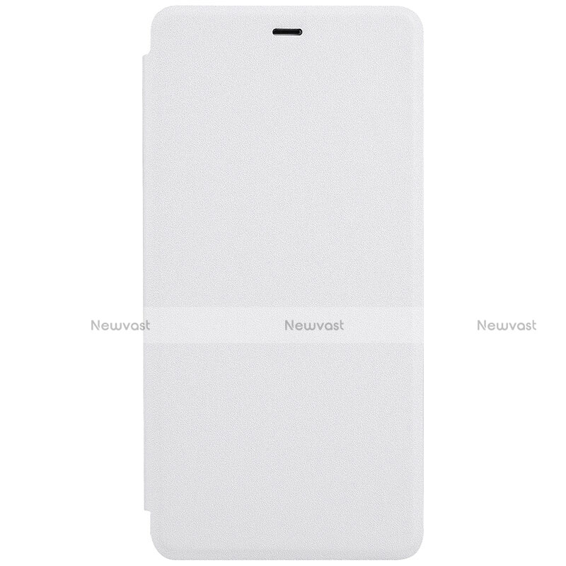 Leather Case Stands Flip Cover L01 for Xiaomi Mi 5S Plus White