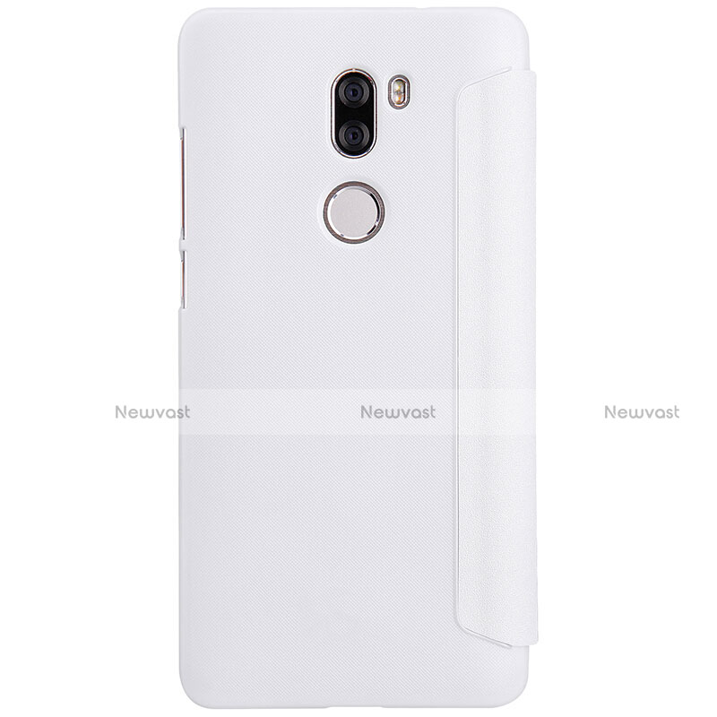 Leather Case Stands Flip Cover L01 for Xiaomi Mi 5S Plus White