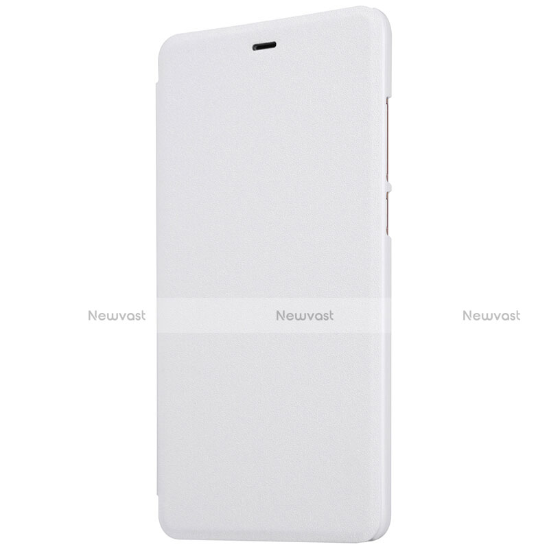 Leather Case Stands Flip Cover L01 for Xiaomi Mi 5S Plus White