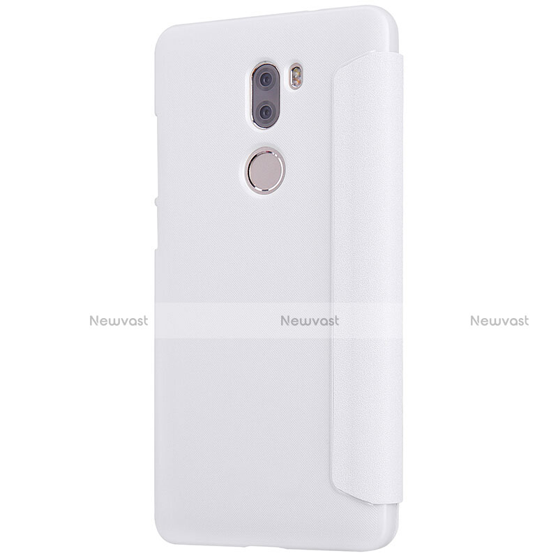 Leather Case Stands Flip Cover L01 for Xiaomi Mi 5S Plus White