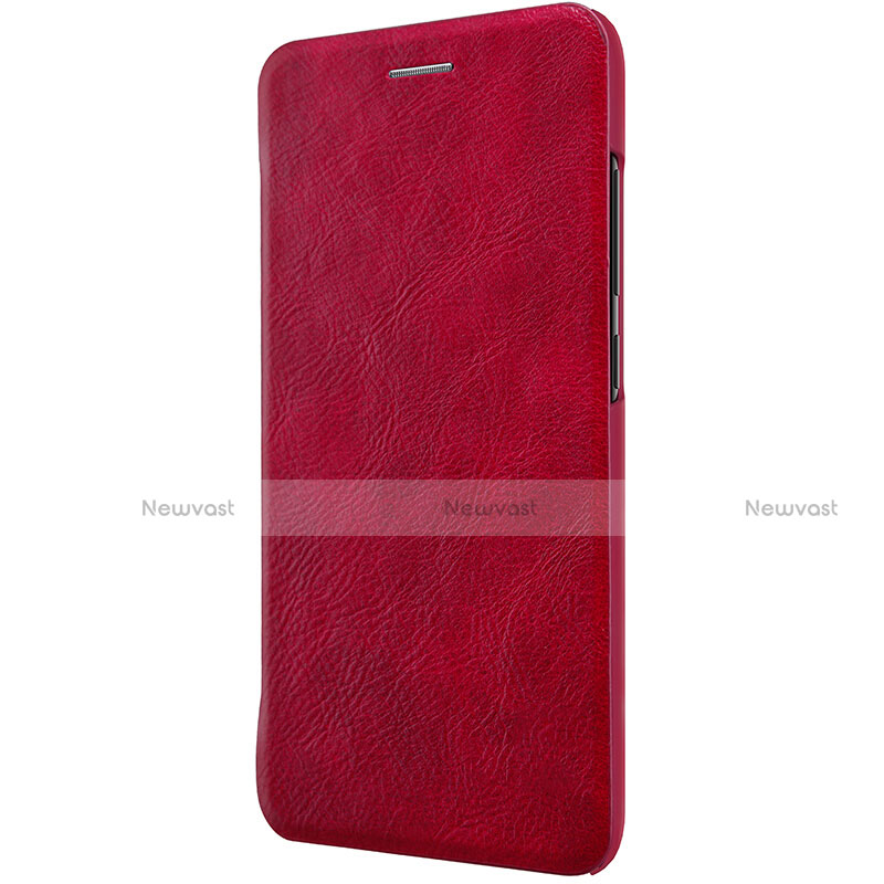 Leather Case Stands Flip Cover L01 for Xiaomi Mi 6 Red