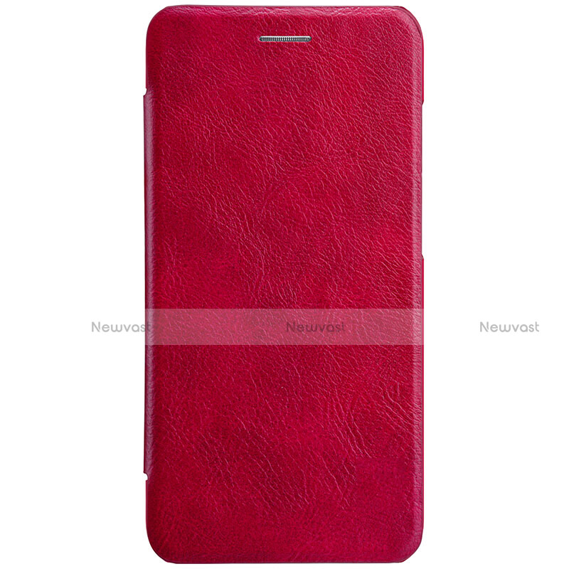 Leather Case Stands Flip Cover L01 for Xiaomi Mi 6 Red
