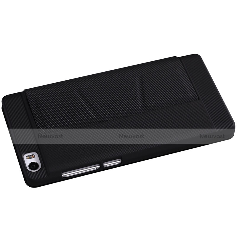 Leather Case Stands Flip Cover L01 for Xiaomi Mi Note Black