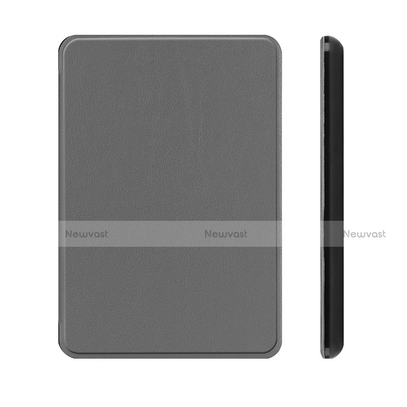 Leather Case Stands Flip Cover L01 Holder for Amazon Kindle Paperwhite 6 inch Gray