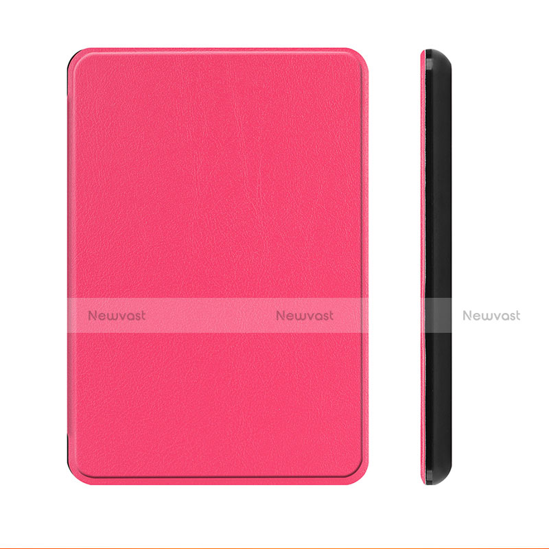 Leather Case Stands Flip Cover L01 Holder for Amazon Kindle Paperwhite 6 inch Hot Pink