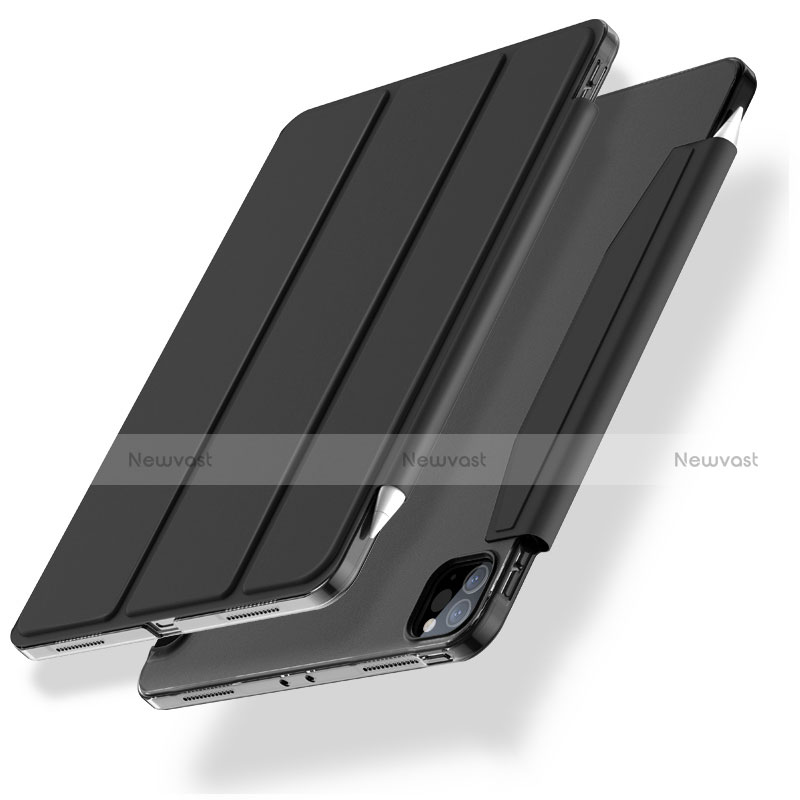 Leather Case Stands Flip Cover L01 Holder for Apple iPad Pro 11 (2021) Black