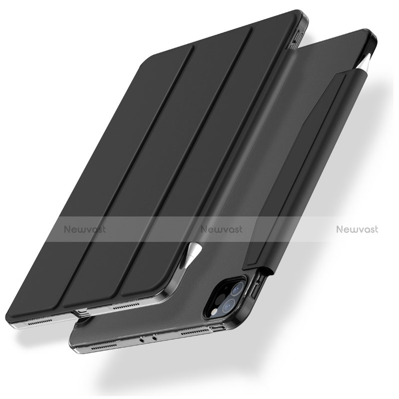 Leather Case Stands Flip Cover L01 Holder for Apple iPad Pro 11 (2022) Black