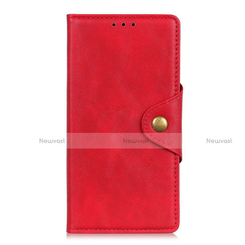 Leather Case Stands Flip Cover L01 Holder for Asus Zenfone Max Plus M2 ZB634KL Red