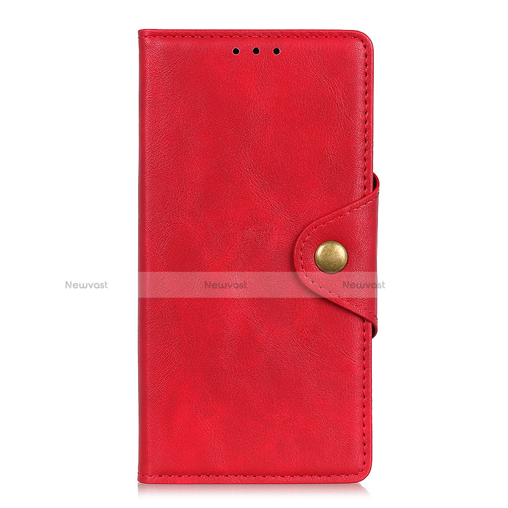 Leather Case Stands Flip Cover L01 Holder for BQ Vsmart joy 1 Plus Red