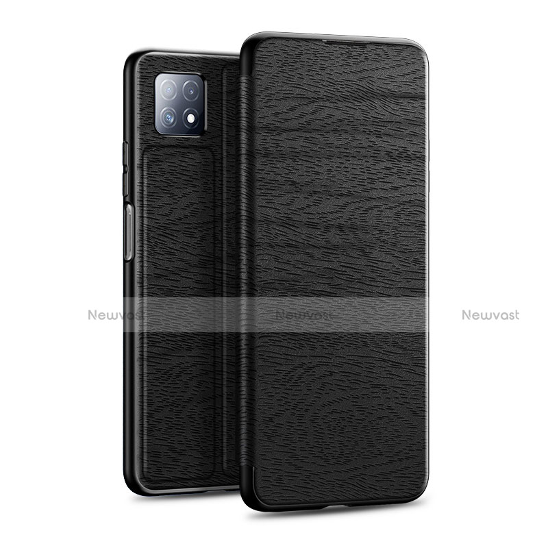 Leather Case Stands Flip Cover L01 Holder for Huawei Enjoy 20 5G Black