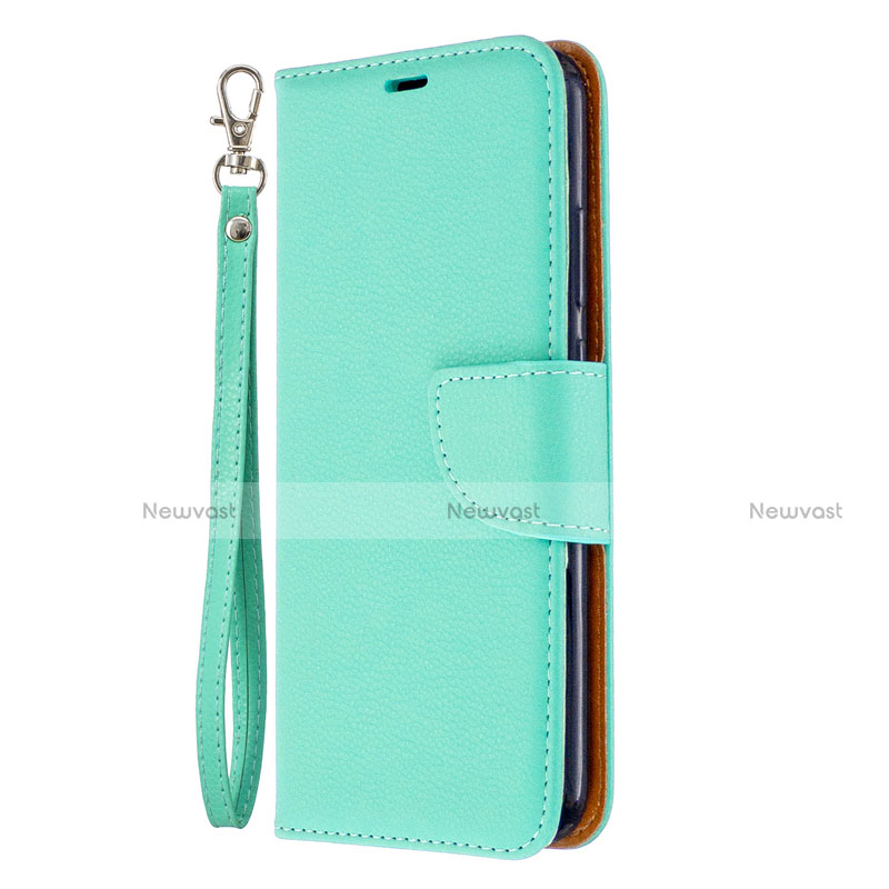 Leather Case Stands Flip Cover L01 Holder for Huawei Honor 9C Green