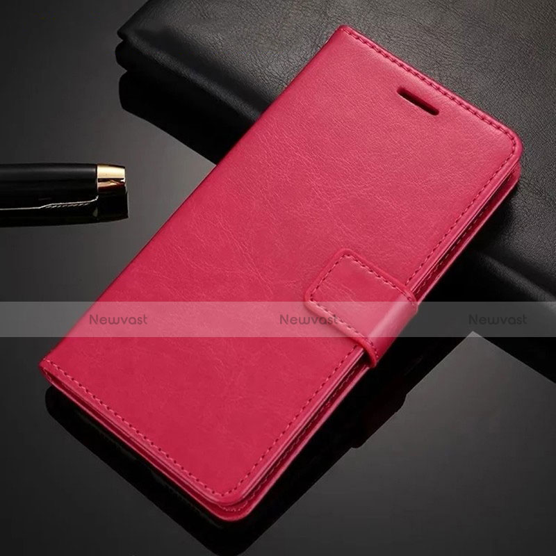 Leather Case Stands Flip Cover L01 Holder for Huawei Mate 30 Lite Hot Pink