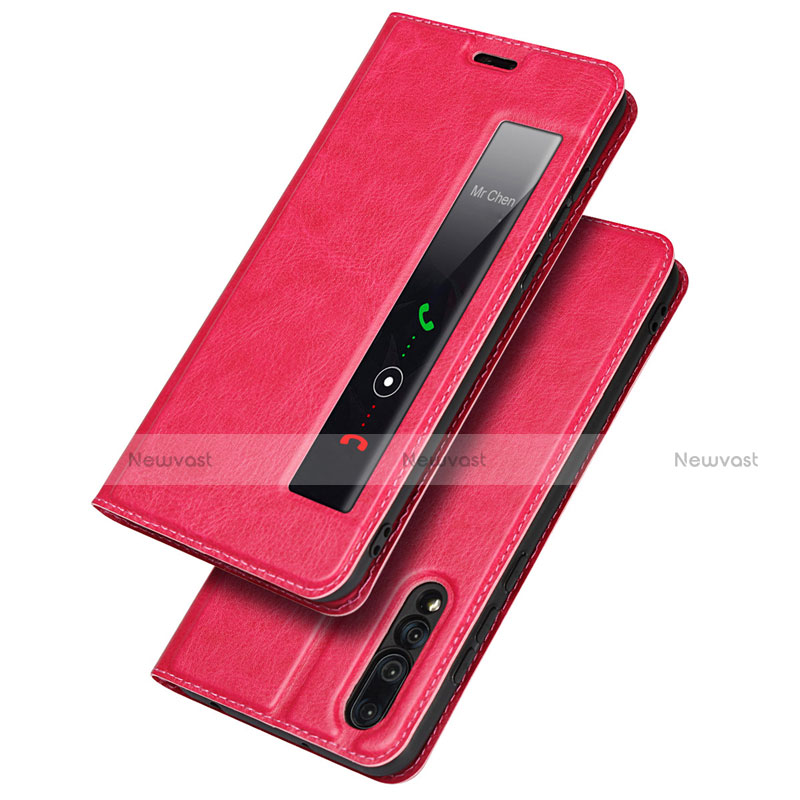 Leather Case Stands Flip Cover L01 Holder for Huawei P20 Pro