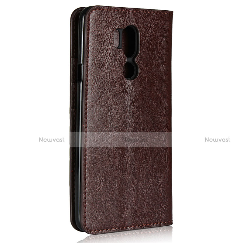 Leather Case Stands Flip Cover L01 Holder for LG G7