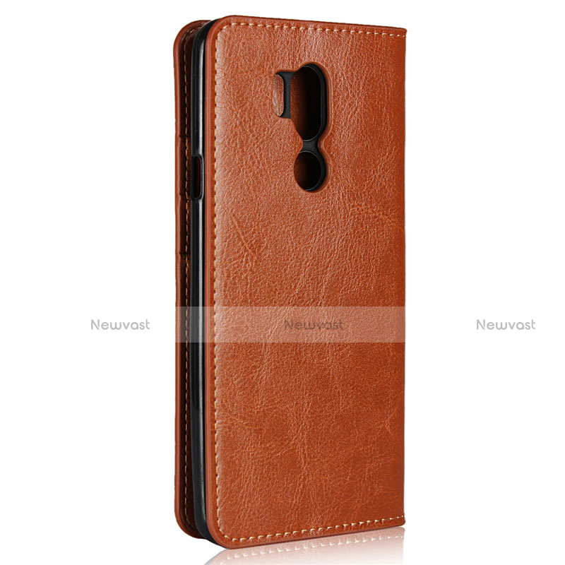 Leather Case Stands Flip Cover L01 Holder for LG G7