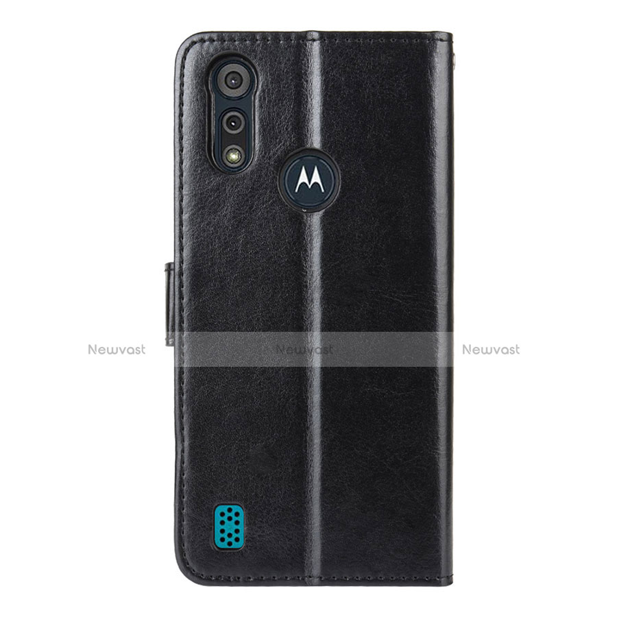 Leather Case Stands Flip Cover L01 Holder for Motorola Moto E6s (2020)