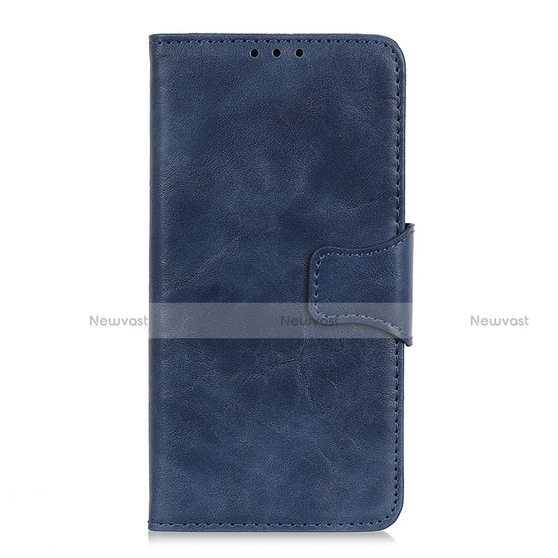 Leather Case Stands Flip Cover L01 Holder for Motorola Moto G Stylus Blue