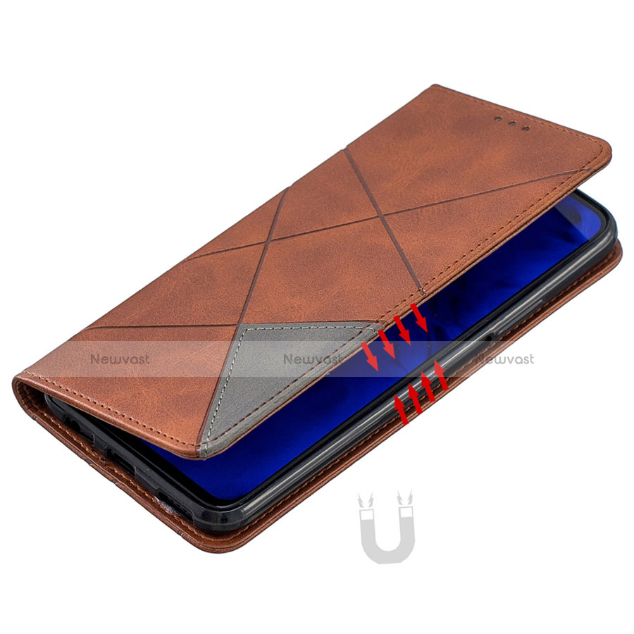 Leather Case Stands Flip Cover L01 Holder for Motorola Moto G8 Plus