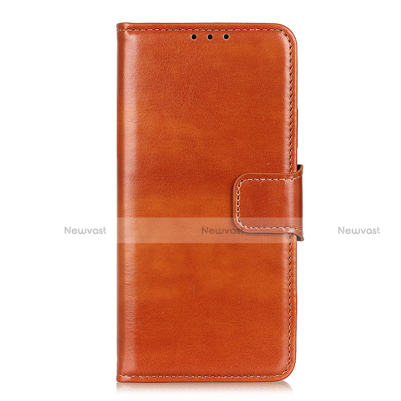 Leather Case Stands Flip Cover L01 Holder for Motorola Moto G8 Power Lite Orange